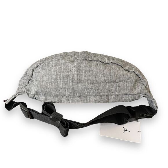 Nike Air Jordan Flight Fanny Pack Hip Waist Belt Bag Gray Jumpman Crossbody New - Picture 3 of 6
